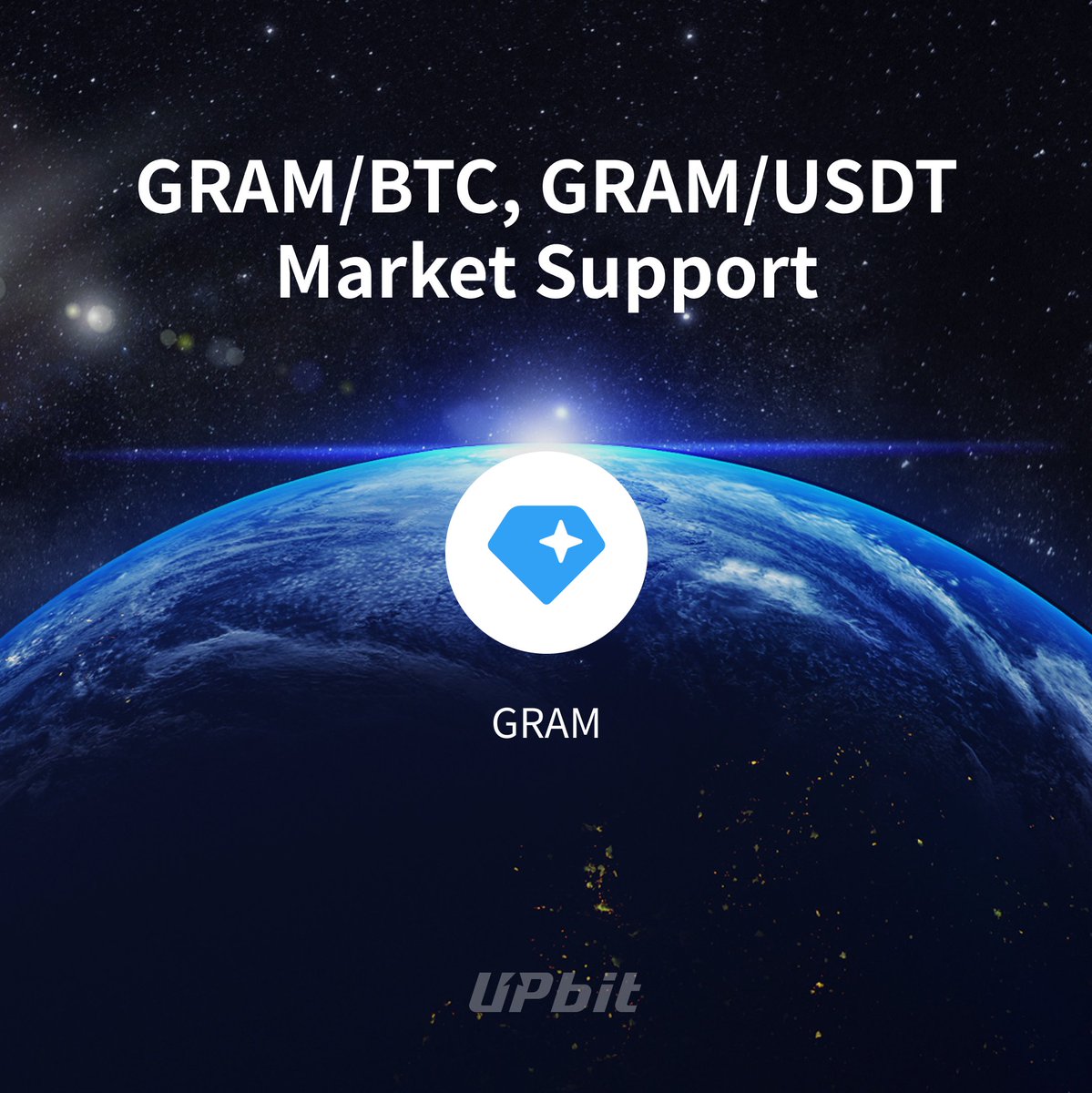 Official_Upbit's tweet photo. 신규 디지털 자산 그램(GRAM) 거래지원 개시 시점 안내

✅ 지원 마켓: BTC, USDT 마켓
📅 거래지원 개시 시점 : 2026-06-19 17:00 KST 예정

🔗공지 바로가기:
https://t.co/D6P2GUszfS

#Upbit #GRAM
@ton_blockchain https://t.co/R0tYDeRJ5b