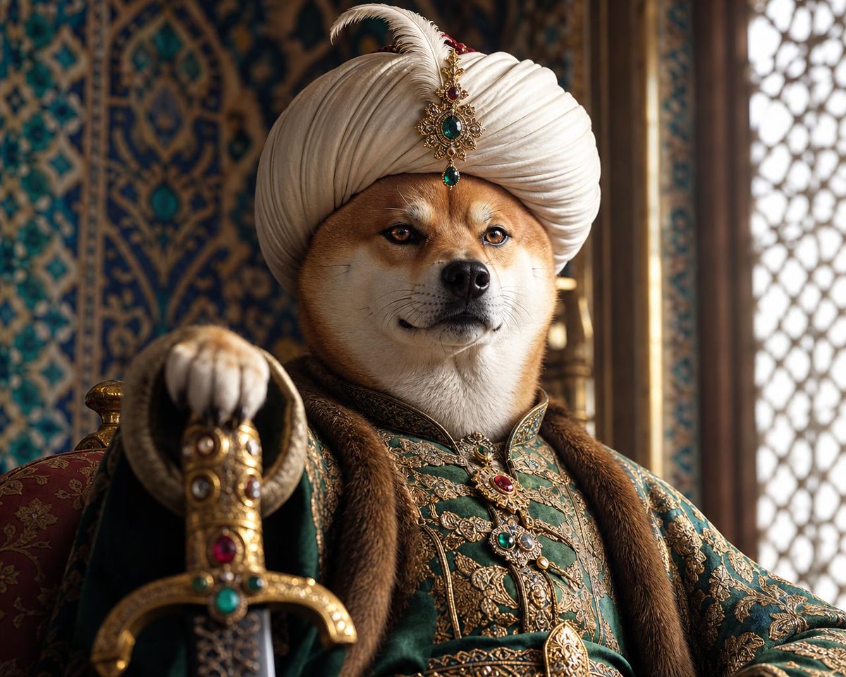 DogeusMaximusX's tweet photo. Bow to the Sultan. https://t.co/r5gFZ04bta