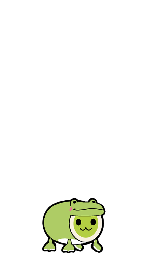 ケロケロ🐸 （上にスワイプですーぱージャンプだドン🐸）