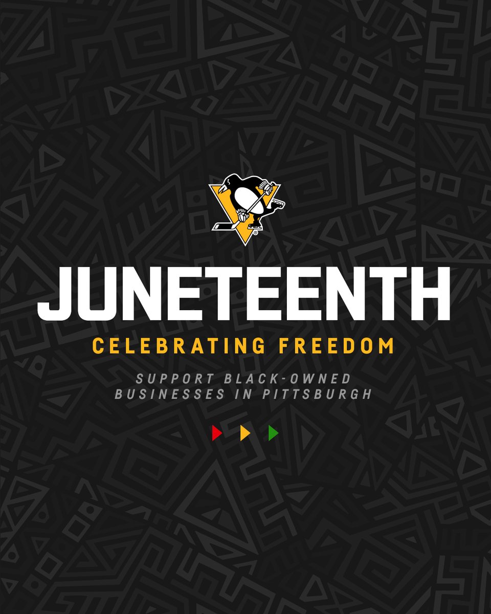 penguins's tweet photo. Today we celebrate Juneteenth, honoring freedom. https://t.co/N5q9EXp1AX