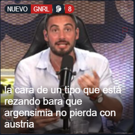 DevoxPosting's tweet photo. Jijiooo llega a perder Argentina y el canal del tipejo este desaparece https://t.co/o1lB6dtqaF