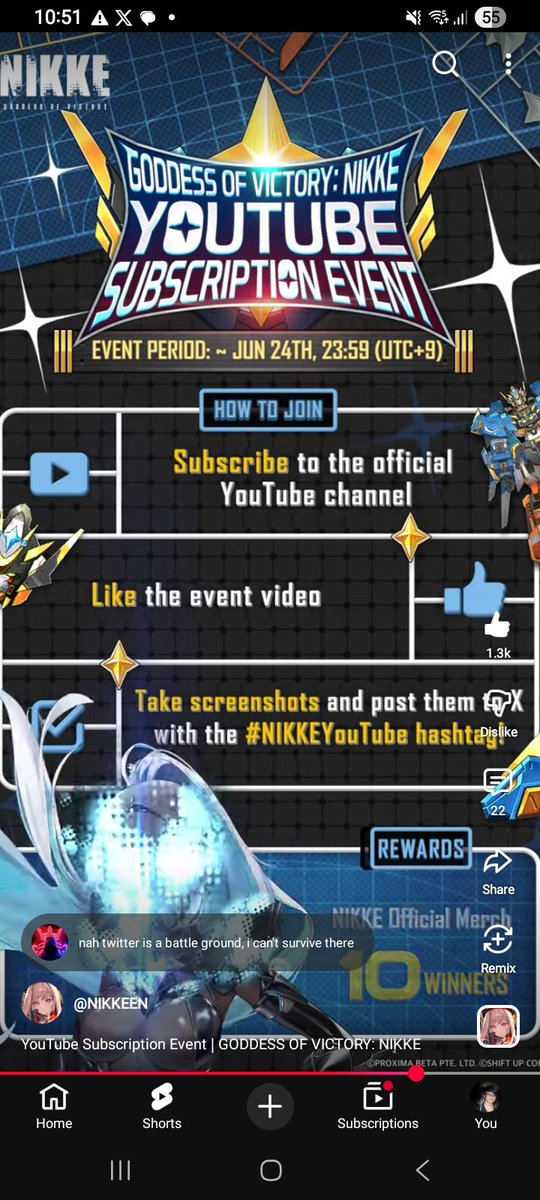 RichmondMon's tweet photo. @NIKKE_en #NIKKEYouTube LETS GO!! ARK RANGER BLACK!! https://t.co/YQEOCkSNF3