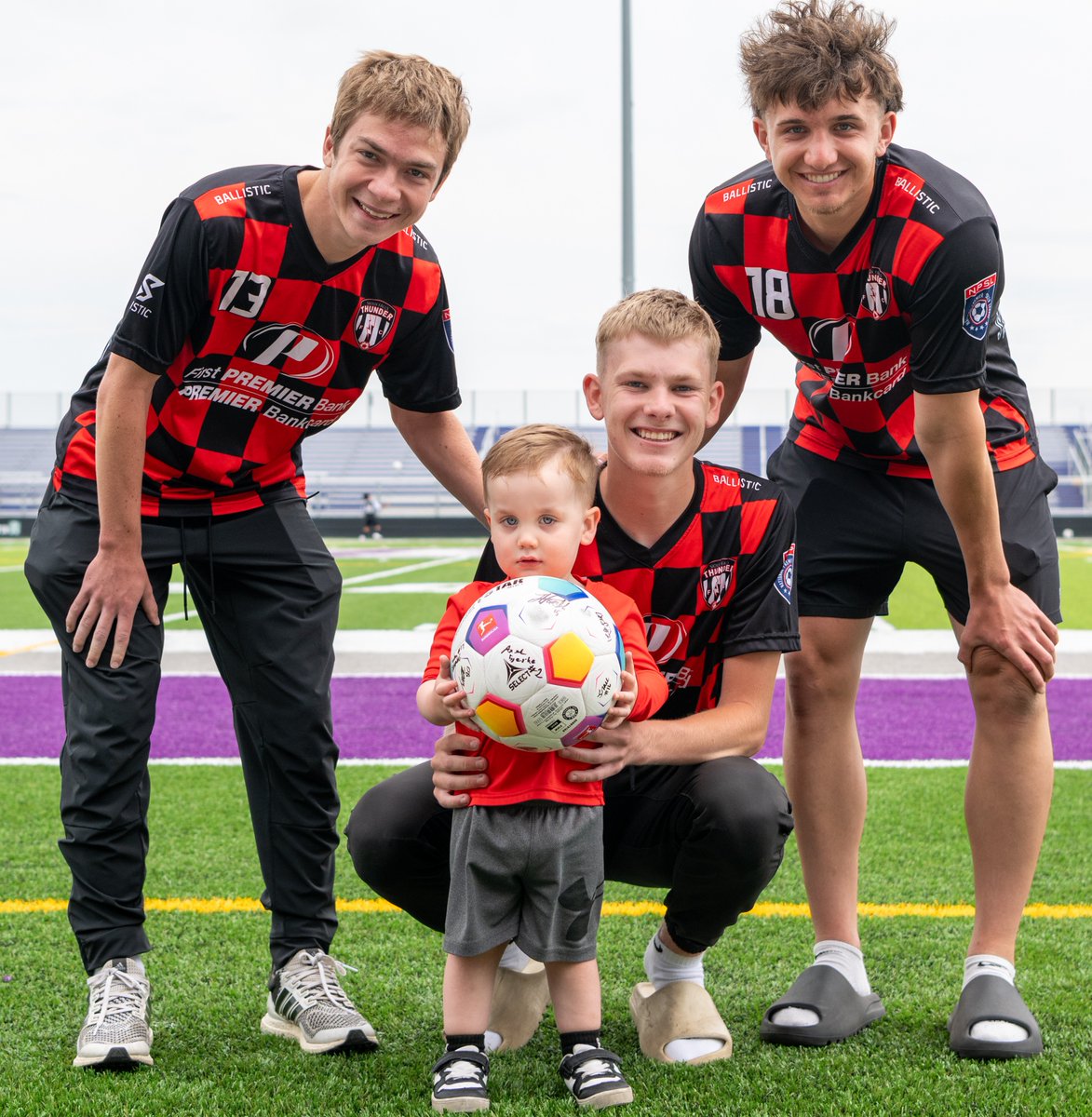 SFThunderFC's tweet photo. Game Ball winners from our May 31 match thanks to our friends at @FirstPREMIERSD @PBankcard , Roundhouse Brew Pub &amp; Matinee Accounting. Come on out Saturday for the doubleheader with @SiouxFallsCity  at 1:00 and our match vs @DuluthFC at 5:00 at USF Bob Young Field. https://t.co/NILaesjDr9