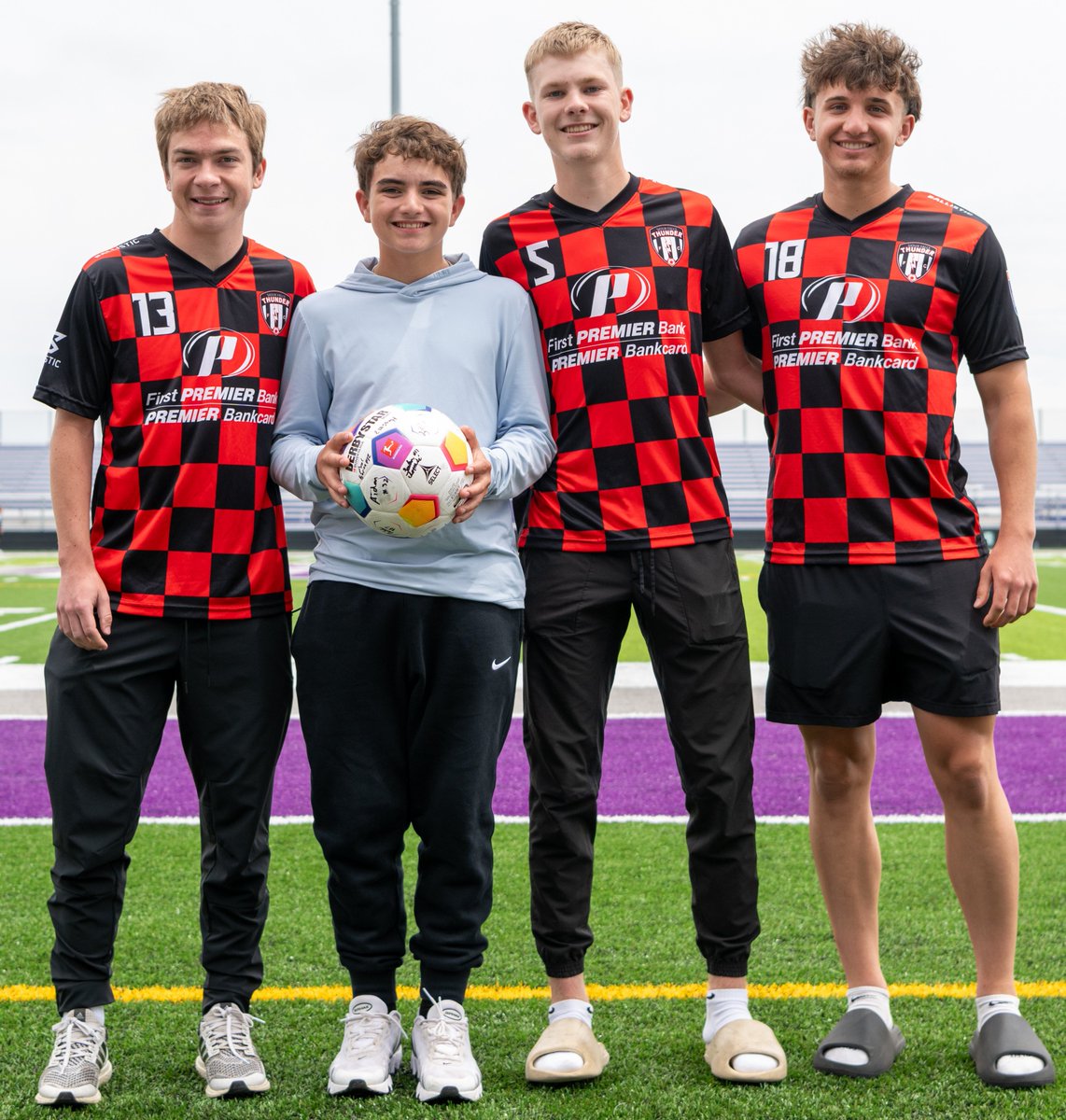 SFThunderFC's tweet photo. Game Ball winners from our May 31 match thanks to our friends at @FirstPREMIERSD @PBankcard , Roundhouse Brew Pub &amp; Matinee Accounting. Come on out Saturday for the doubleheader with @SiouxFallsCity  at 1:00 and our match vs @DuluthFC at 5:00 at USF Bob Young Field. https://t.co/NILaesjDr9