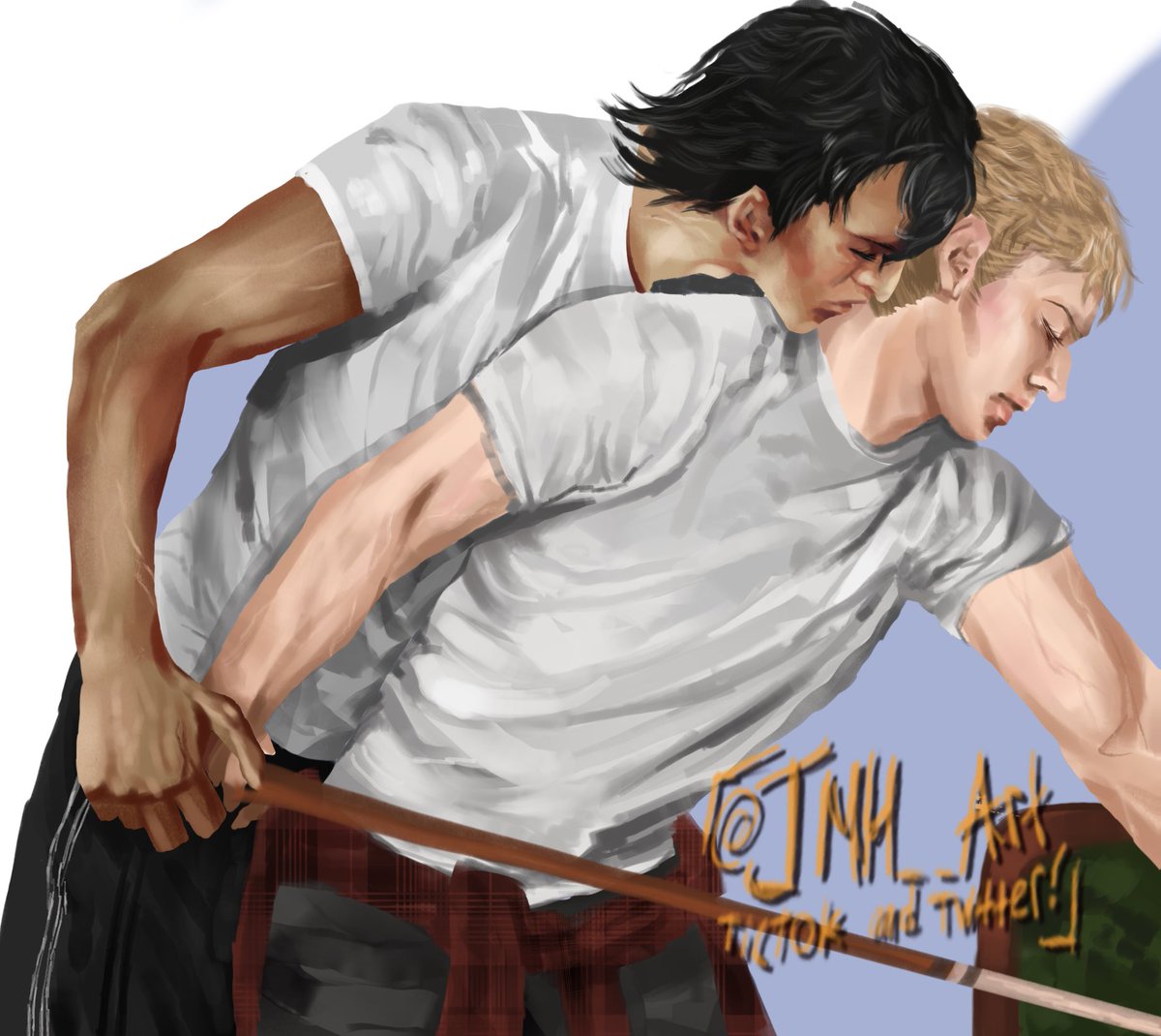Jmh__Art's tweet photo. Bertholdt back up he’s not going nowhere 😭‼️

#reiner #bertholthoover #reibert #bertrei #aot #snk https://t.co/V7ZEhodwYd