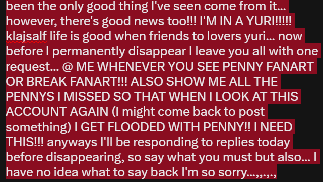 NOTBURNINGWAX's tweet photo. goodbye!!! (you better fulfill my request or I'll drag the title #pennytwt ceo down with me...) https://t.co/i5iHhGenvz