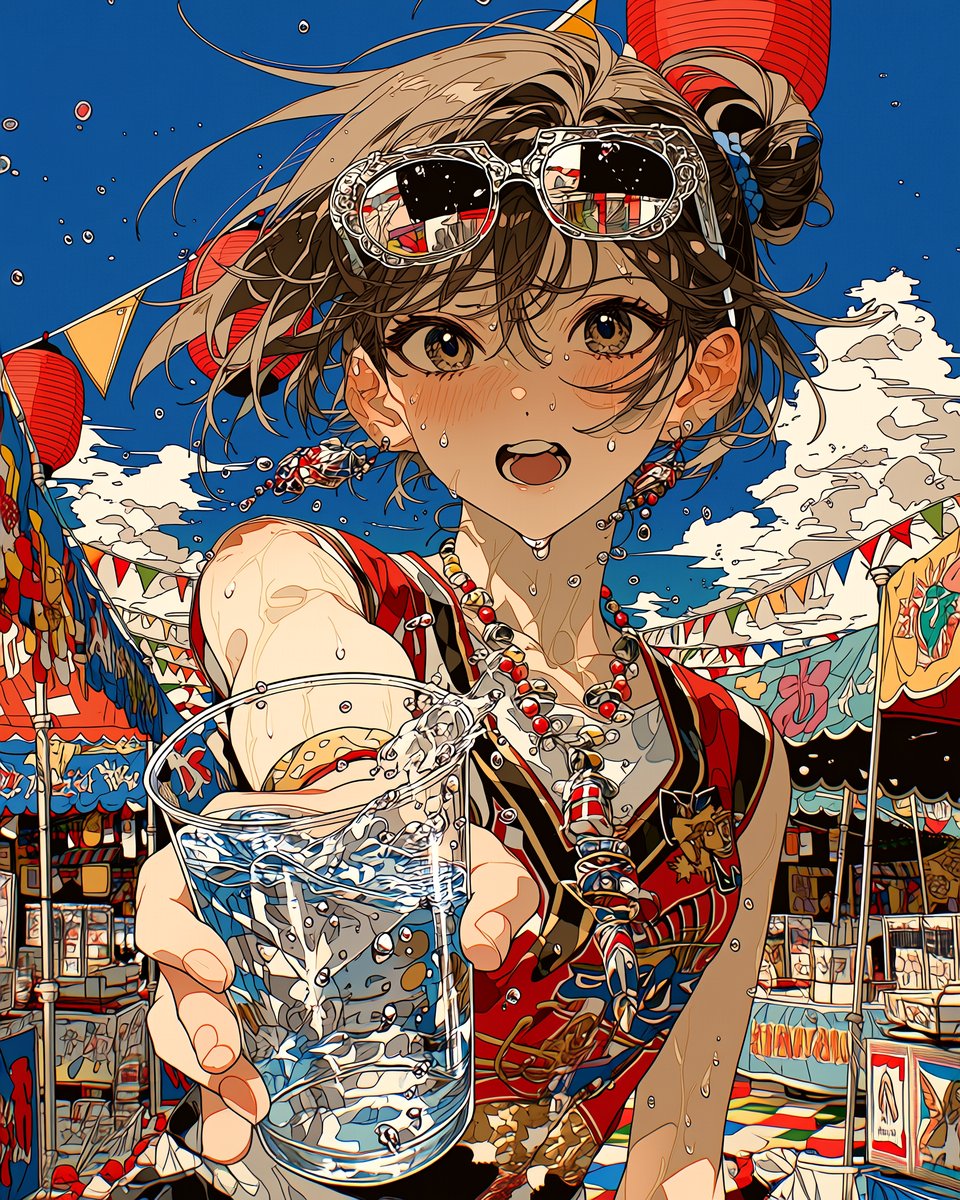 あついですね。。。とにかく水❣️