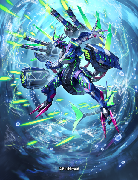 Hijiki_DaiXt's tweet photo. 【Work／カードファイト!! ヴァンガード】

本日発売のブースターパック「虚影襲雷」にて、
《アルマードガッシュ・ドラゴン》を描かせていただきました〜

#ヴァンガード