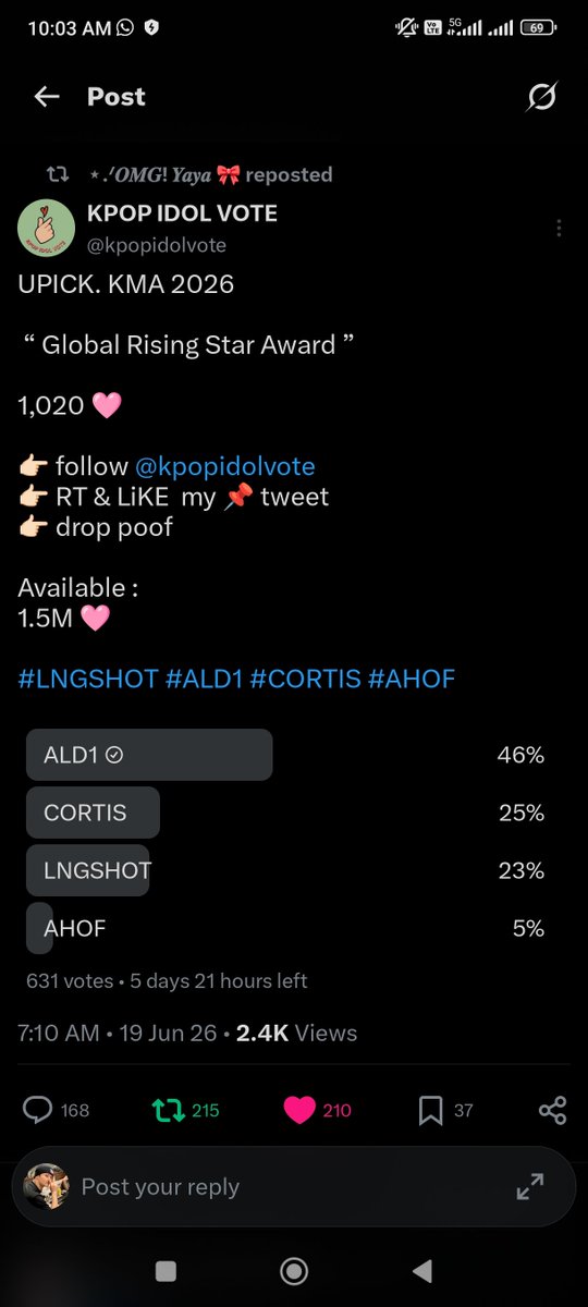 eiyomork's tweet photo. @kpopidolvote #ALD1 https://t.co/CC0u5aQS3f