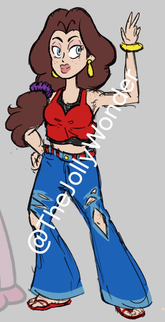 TheJollyWonder's tweet photo. Randomly designed this adult pauline outfit reminiscent of her younger bananza fit while also trying to make it a full fit not just the same clothes lol I haf fun https://t.co/KoYSVXmVVf