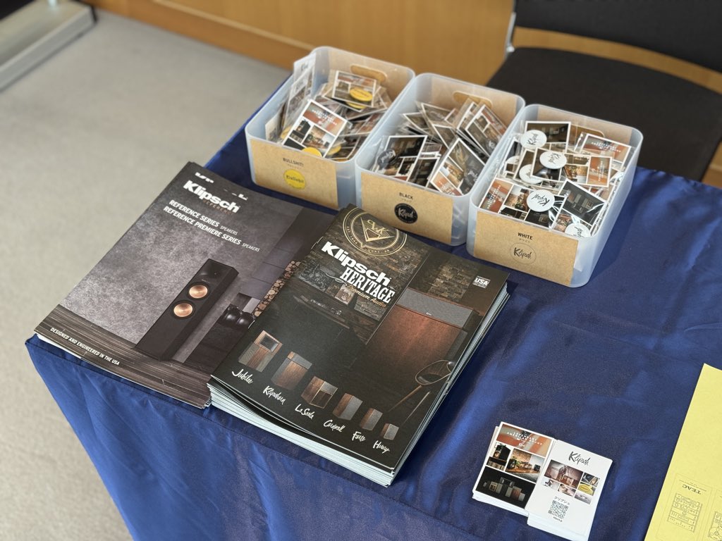 Klipsch_Japan's tweet photo. 【OTOTEN2026】
本日より3日間、OTOTEN2026が開催されます。

Klipschは、東京国際フォーラム ガラス棟6階 G604にて展示・試聴を行います。

また、アンケートにご回答いただき、合言葉「クリプシュ」をお伝えいただいた方には、イベント限定のKlipschノベリティをプレゼントいたします。

ぜひお立ち寄りください。

#OTOTEN
#クリプシュ