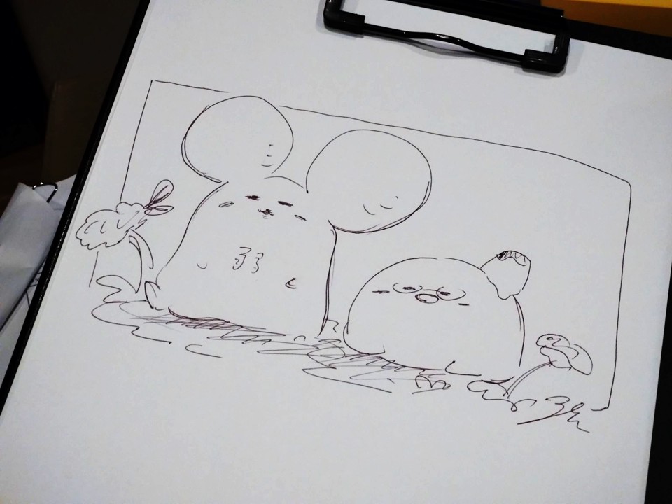 dokotsurakari's tweet photo. げんさんになぴめと弱き心を描いて貰いました～✨
他ではあまり見ない貴重なイラストかも…？🍤
#どこツら https://t.co/gCguSTpQI3