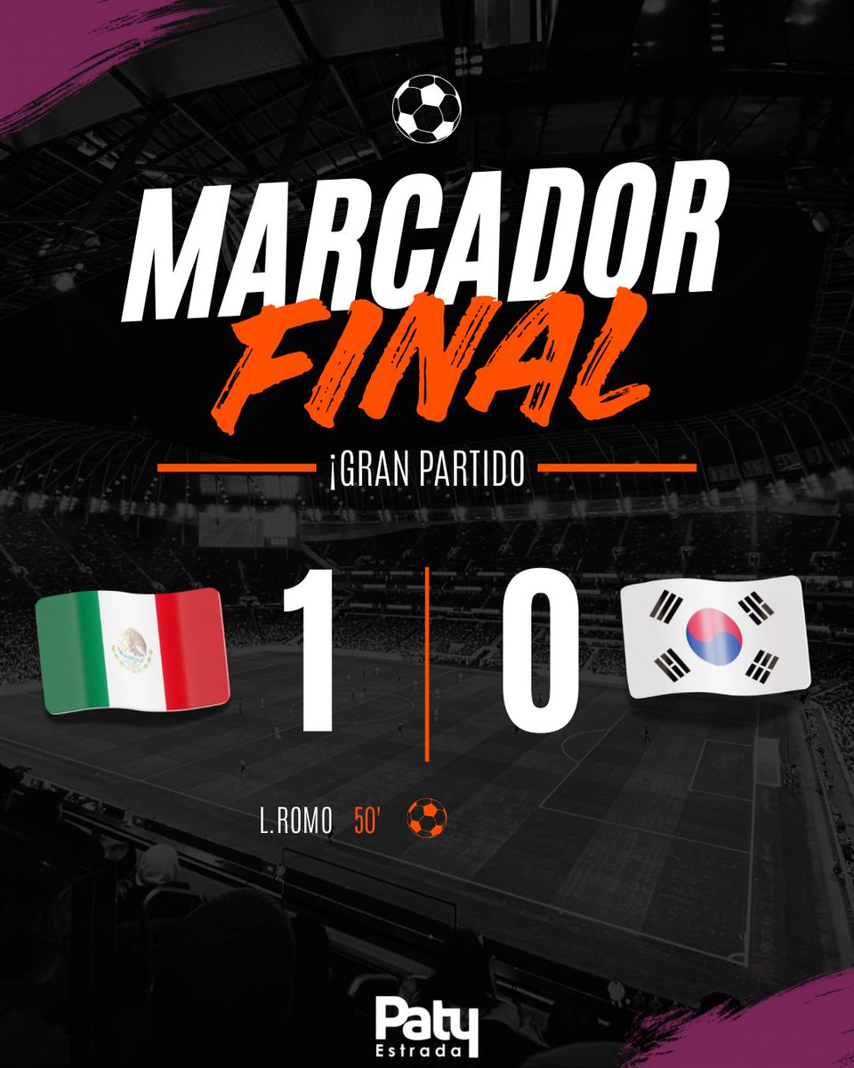 estradapaty's tweet photo. ¡Estamos en la siguiente ronda! 🇲🇽🔥 México vence 1-0 a Corea y lidera el Grupo A con 6 puntos, asegurando su pase a 16avos en la justa mundialista de fútbol. ⚽💚 ¡Déjame tu opinión! 👇
#SeleccionMexicana #MexicoVsCorea #JustaMundialista #ElTr https://t.co/HLPUIa249k