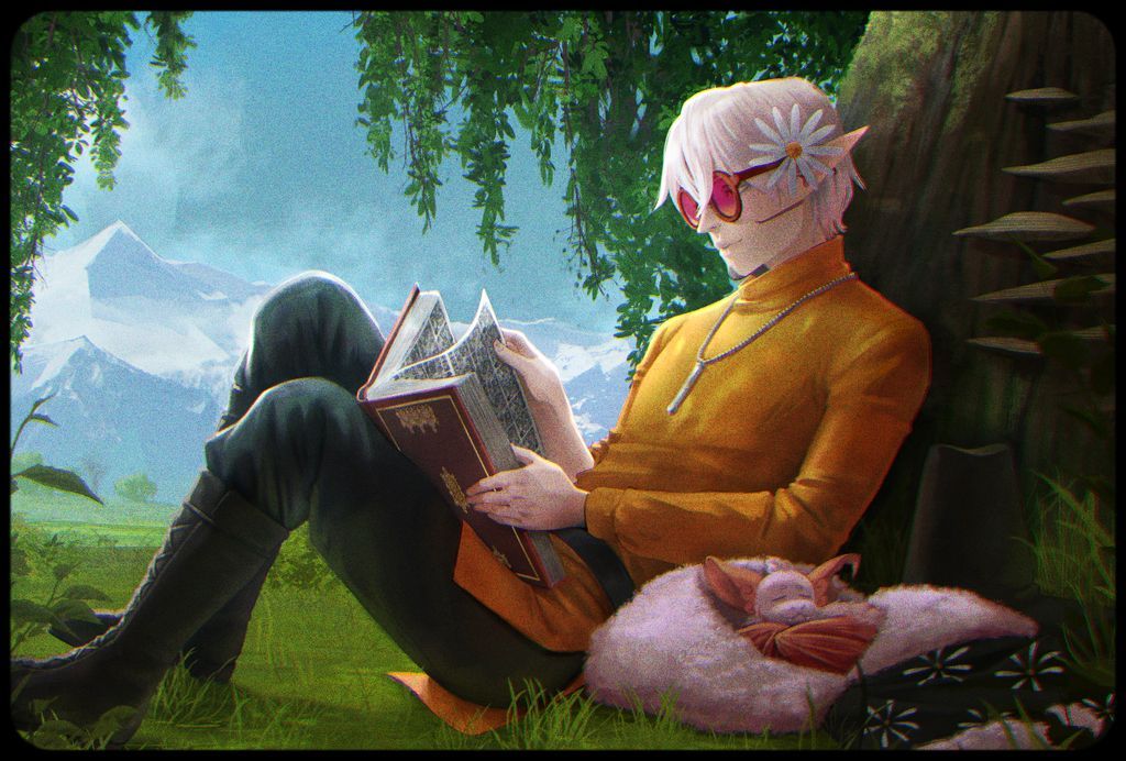 mad_cactus_soda's tweet photo. 150k Drawing redeem for Wander! Finished this back when there was still a meter of snow , i  was very much struggling to remember what green looked like. #art #illustration #characterart https://t.co/MBWc4qI59m