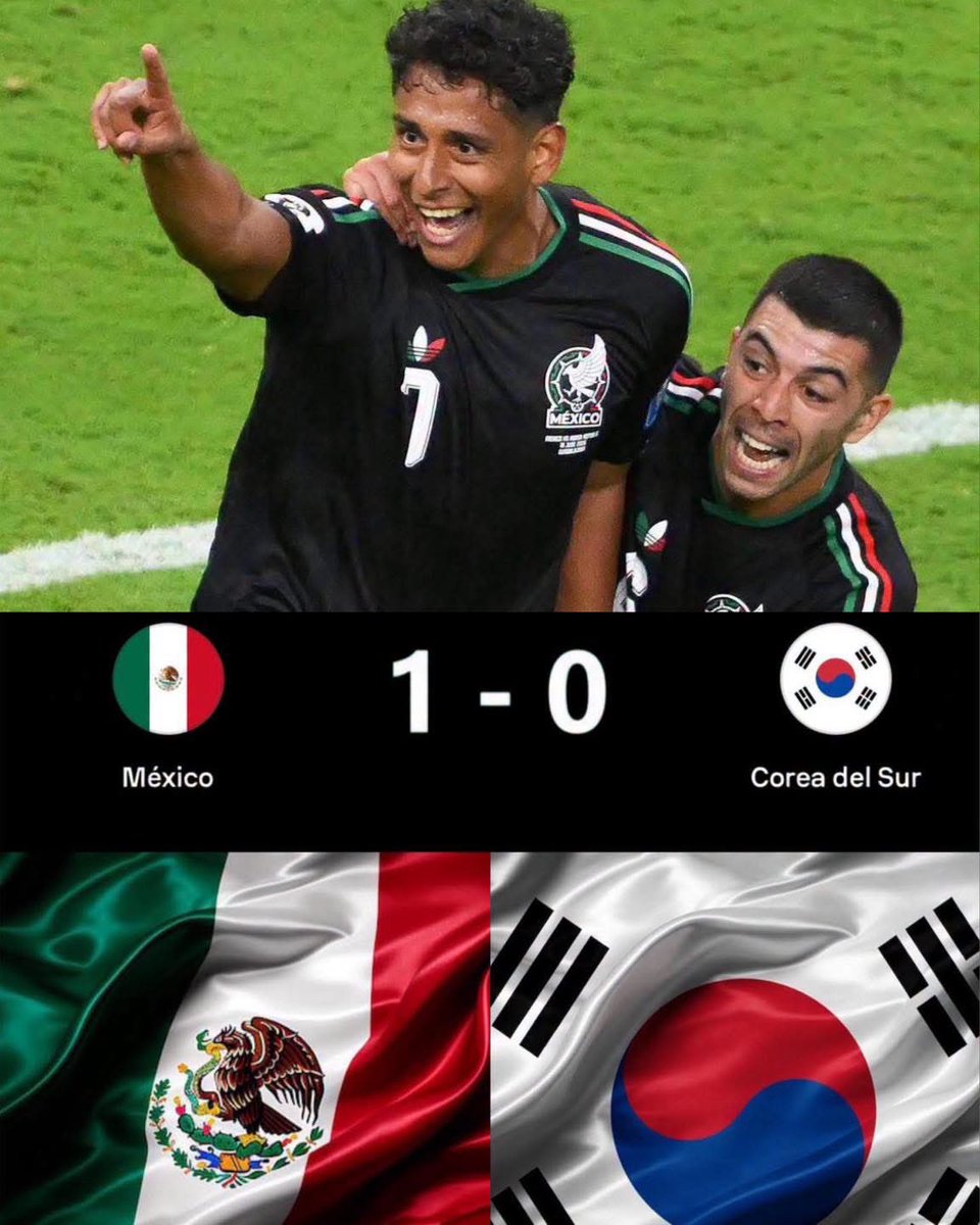 Javisness's tweet photo. ¡GANÓ MÉXICOOOO! 🇲🇽❤️🇰🇷

Ganó México.
Ganó La Rosa de Guadalupe.
Ganó la sopa de letras.
Ganó el Payaso de Rodeo.
Ganó la Banda Tierra Sagrada.

La Selección Mexicana se impuso 1-0 a Corea del Sur con un gol de Luis Romo. Aunque el funcionamiento dejó algunas dudas, el equipo supo resolver el partido y se quedó con tres puntos de oro. ⚽👏🏻✨
#SomosMéxico 
#mundialdefútbol2026 
#mundialdefútbol