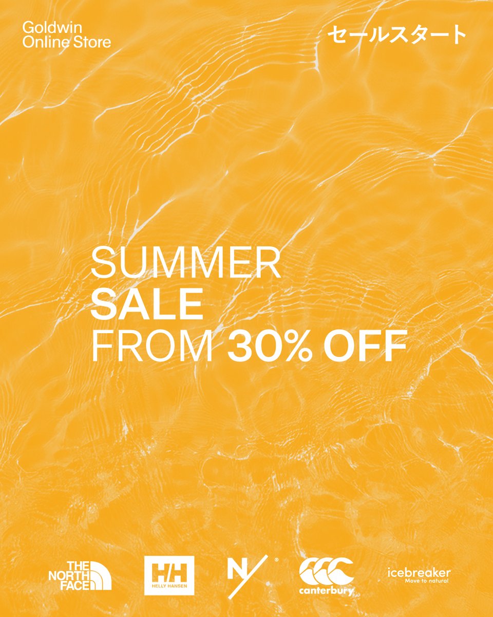 gw_onlinestore's tweet photo. 【SUMMER SALE 30%OFF開催中】
今の季節にすぐ使える製品も豊富に揃えました。
この機会に、ぜひお買い物をお楽しみください。
✅詳細はこちら
https://t.co/fYfpHkDydg
#thenorthface
#ノースフェイス
#hellyhansen
#ヘリーハンセン
#newtralworks
#canterbury
#allbirds
#icebreaker
#macpac
#goldwinonlinestore
#ゴールドウインオンラインストア
#SALE
#サマーセール