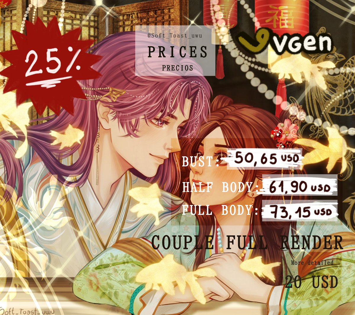 SoftToast7's tweet photo. Holi 💕
Gente guapaaa uwu ✨
¡¡¡Ya está aquí el verano!!! ☀️
Waaaa uwu 💖
Por lo mismo :3 … Ofreceré un descuento en Vgen!! 🎉
25% de descuento a TODO! 💸
TAT: 1-3 semanas
Slots: 5 full render, 5 sketches 
Felices vacaciones 🫶
Bye~ 🍞

https://t.co/NydOCFCahX https://t.co/DUs8GXpLLZ