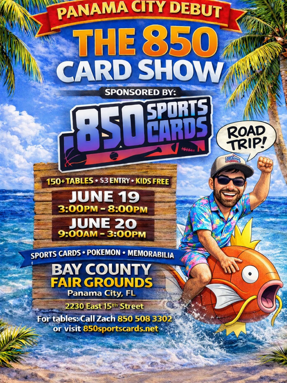 FLSportsCards's tweet photo. Florida Sports Cards Weekly News – June 18th, 2026 https://t.co/CXvEfVrvq8 https://t.co/cXHIQxQvhk