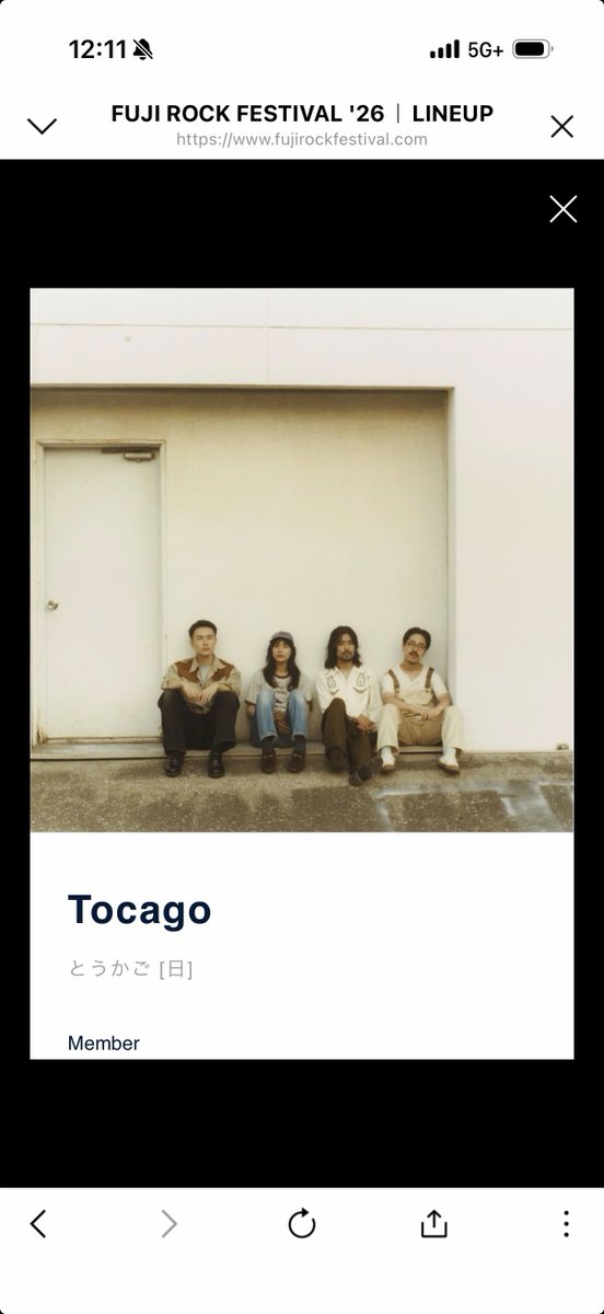 nonstoppunk's tweet photo. ROOKIE A GO-GOにTocago！！！
うれしい！！！！！
#フジロック 
#fujirock 
#Tocago https://t.co/jJrNwjN38u