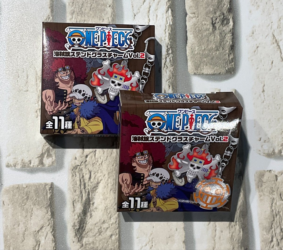ONE PIECE 海賊旗ステンドグラスチャーム 11パック入り コンプセット 再入荷】 海賊旗ステンドグラスチャーム Vol.1/Vol.2 (全10種＋