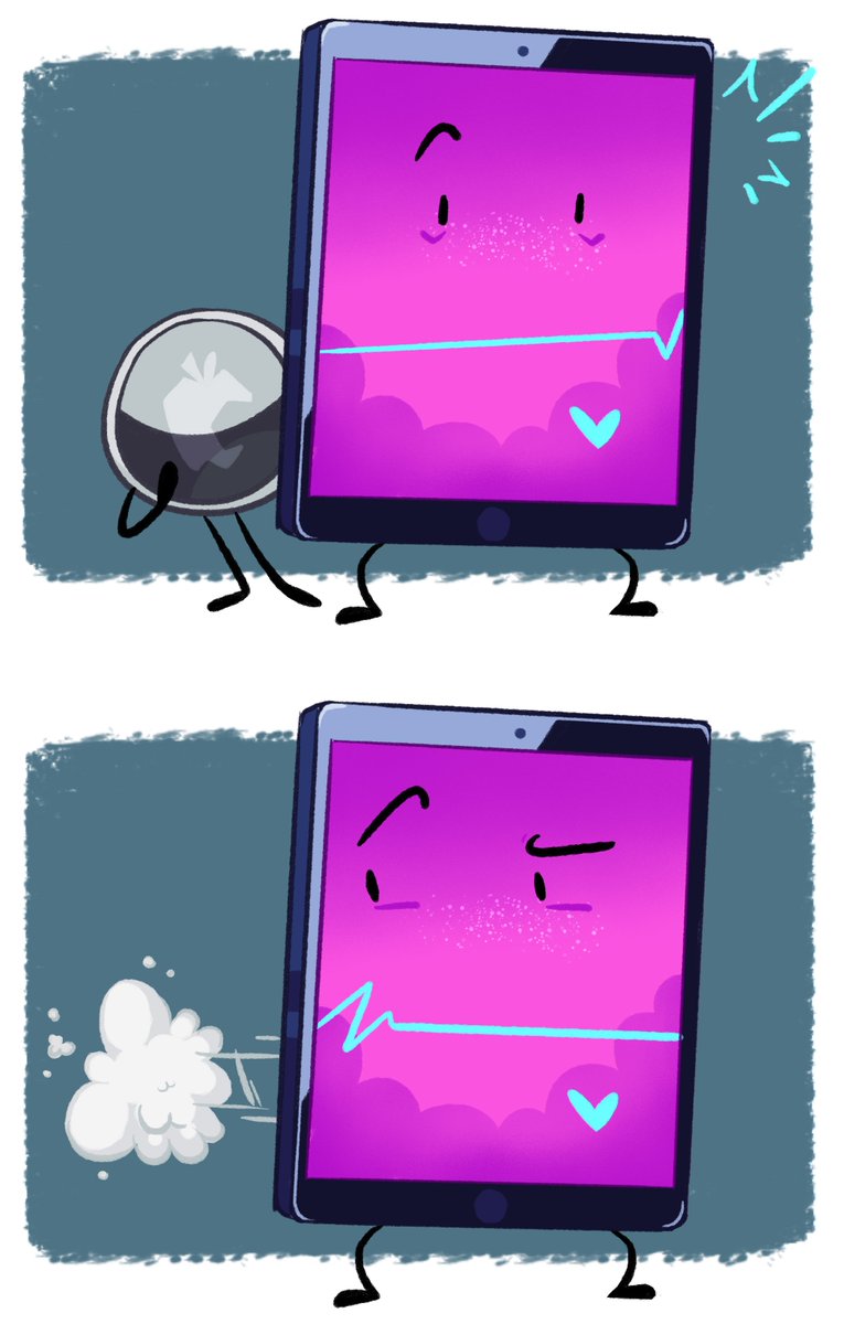 IceTheCatArtist's tweet photo. Drawing MePad everyday until I get the MePad plush day 169 🩵 feat. MeTag

"Don't trust them"
#inanimateinsanity

[Turning 30 in a few hours btw - June 19th ;U;] https://t.co/hdSStMNEkt