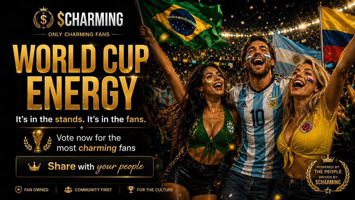 voteCharming's tweet photo. World Cup energy is not only on the pitch.

It is in the stands.
It is in the flags.
It is in the fans.
Vote now for the most charming fans and help your country climb the leaderboard 👑
Share it with your people.

https://t.co/5TxA1pSwfn https://t.co/yExRTyFIXt