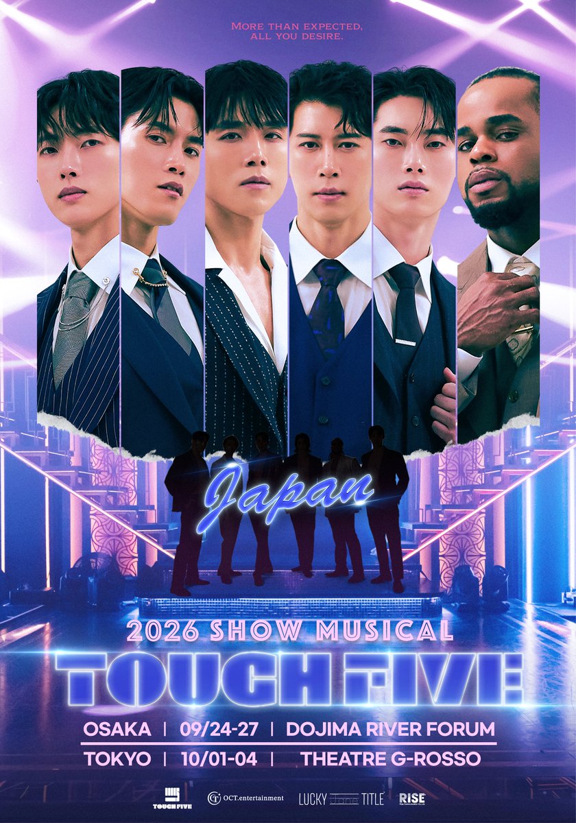 TOUCHFIVE_jp's tweet photo. 🪩──────
2026 SHOW MUSICAL《TOUCH FIVE》
　　 日本公演
 主催者先行抽選受付中
 ──────🪩

今だけ早割価格で受付中✨
お得にチケットを手に入れるチャンス‼️
https://t.co/mbyswp7zjp

📅2026/9/24〜9/27
📍【大阪】堂島リバーフォーラム

📅2026/10/1〜10/4
📍【東京】シアターGロッソ https://t.co/29cGBk5zEL