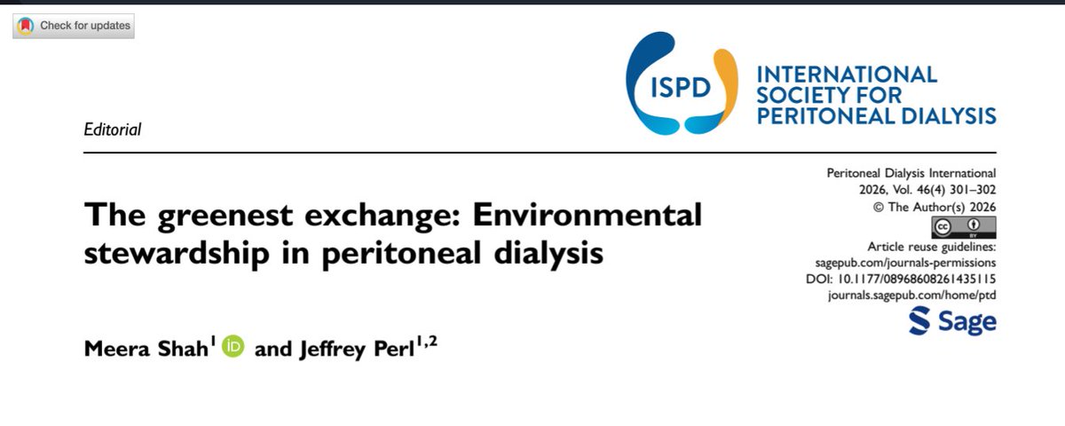 Peritoneal Dialysis International Journal tweet media