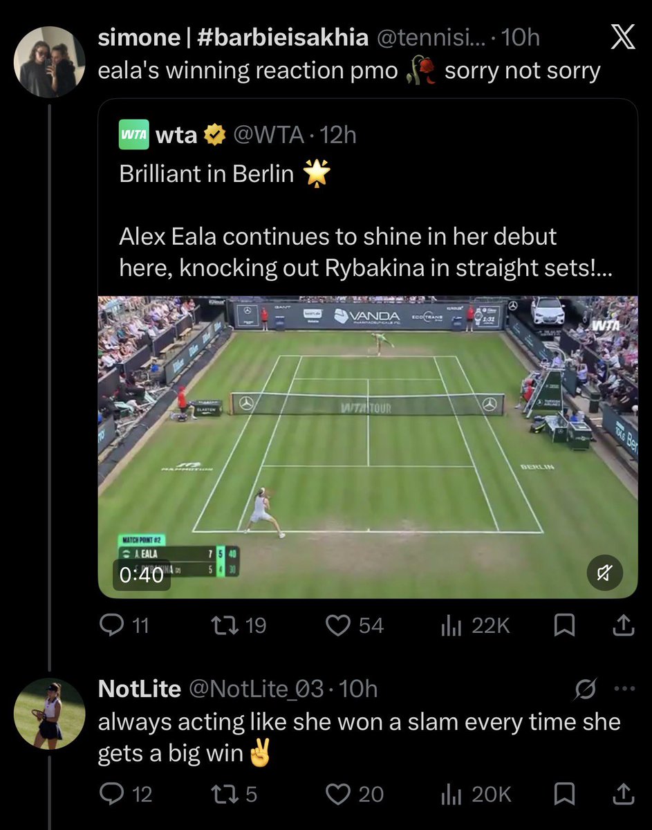 sumasapphic's tweet photo. It really is a bad day to be an Alex Eala hater 💅💅 https://t.co/IZsIxcqJpy