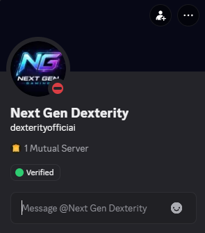 NG_Dexterity's tweet photo. @discord someone is impersonating me? https://t.co/cTsomk6Vb1
