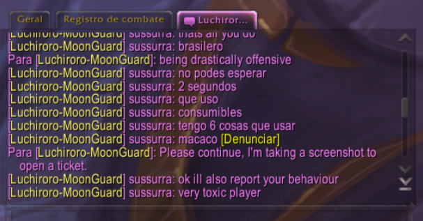 malucowarlock's tweet photo. POR FAVOR AJUDEM PARA QUE ESSE PLAYER SEJA BANIDO, O CARA FOI RACISTA SÓ PORQUE FOI RETIRADO POR ESTAR AFK EM UMA AA +18.
#BLIZZARD #WORLDOFWARCRAFT #MIDNIGHT #CONTRAORACISMO #RACISMONÃO #MORTEAOSRACISTAS #HYPE #NORACISM https://t.co/378LAck6m2
