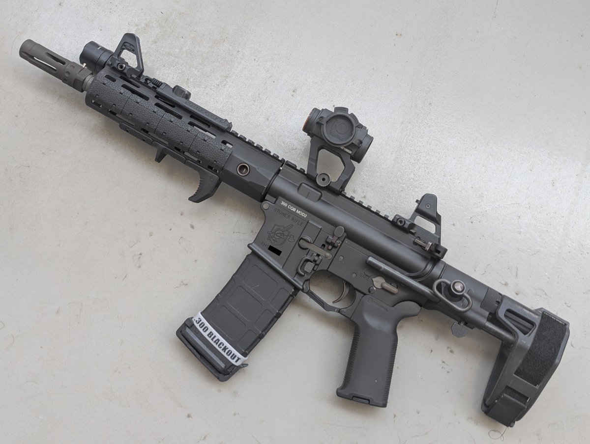 rokuGo535_'s tweet photo. SCALARWORKS PEAK/01のレプ、どうしたものかとりあえずSR30に取り付けてみたものの、ブレース付きのARピストルに取り付けるのはなんか違う気がする… https://t.co/xjxmWeUNj8