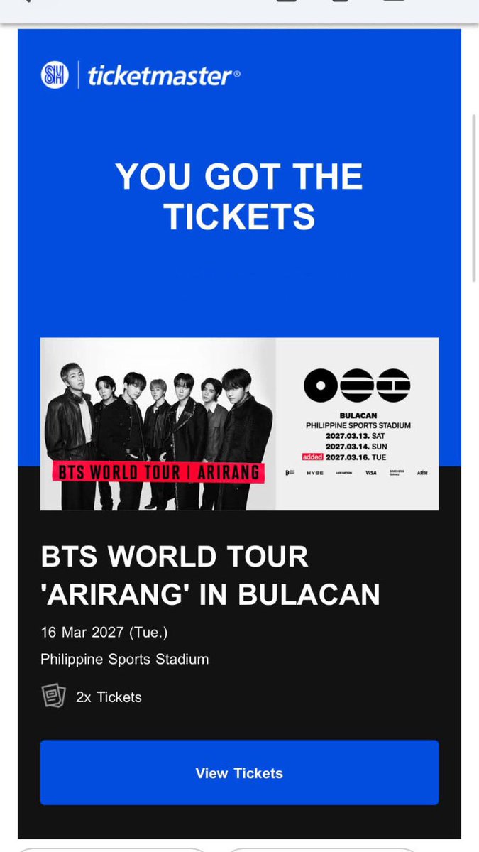 maybeitsmed's tweet photo. I AM SO SEEING TANNIES NEXT YEAR!!  #BTS_WORLDTOUR_ARIRANG_BULACAN

(hi guys I always manage to get 20k below na queue no. pero I realized na the only reason why nag tatagal ako sa sit tight nung d1 and d2 is hindi ko kinoclose yung queue sa other device with same account) https://t.co/uGafgzSnI8