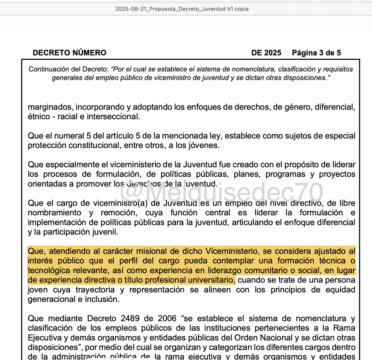 Melquisedec Torres tweet media