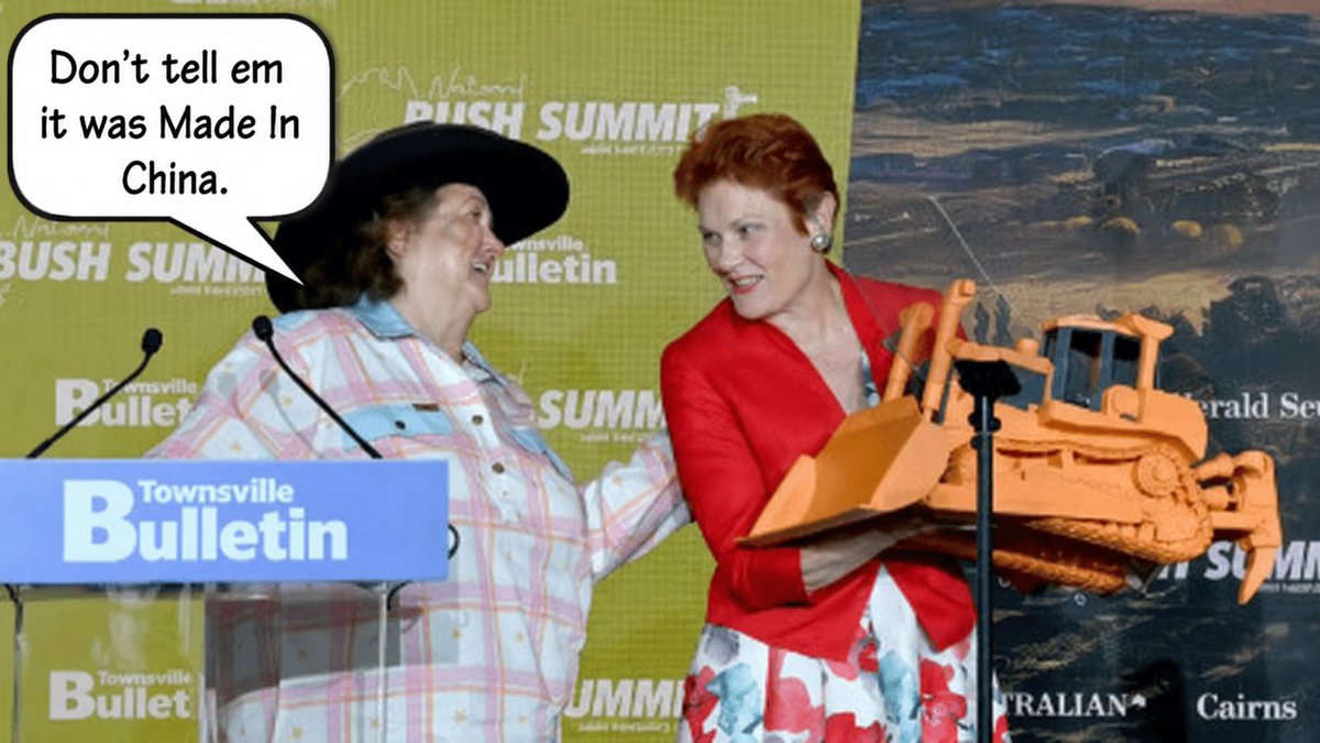 Eponymouszzdr's tweet photo. Aunty Pauline’s Big Day Out #auspol https://t.co/APQHvESKYw