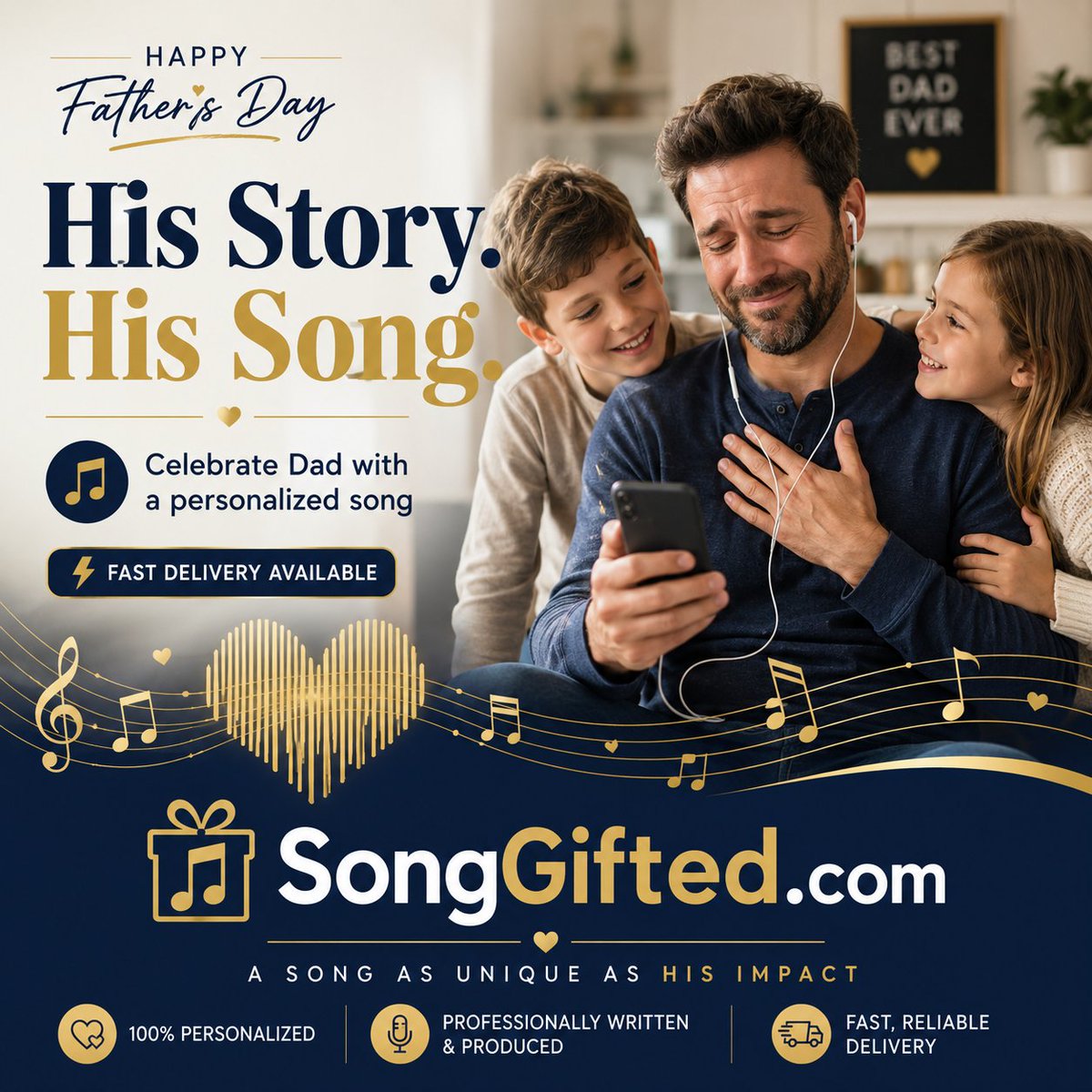 BooksToRead7's tweet photo. Need a meaningful Father’s Day gift? Share your story and we’ll turn it into a custom song Dad can keep forever.
#FathersDayGifts #GiftForDad #PersonalizedGift #UniqueGiftIdeas #CustomSong #SongGifted https://t.co/GxfHacc0tB