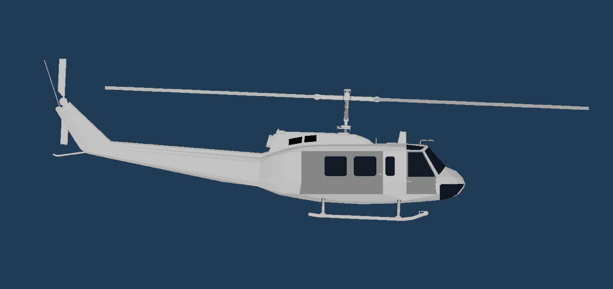 hijongparkAlt's tweet photo. I have created my own UH-1H model in this week.
It's time to apply this beauty in my game !
#flightsim #gamedev https://t.co/daR8RKfHye