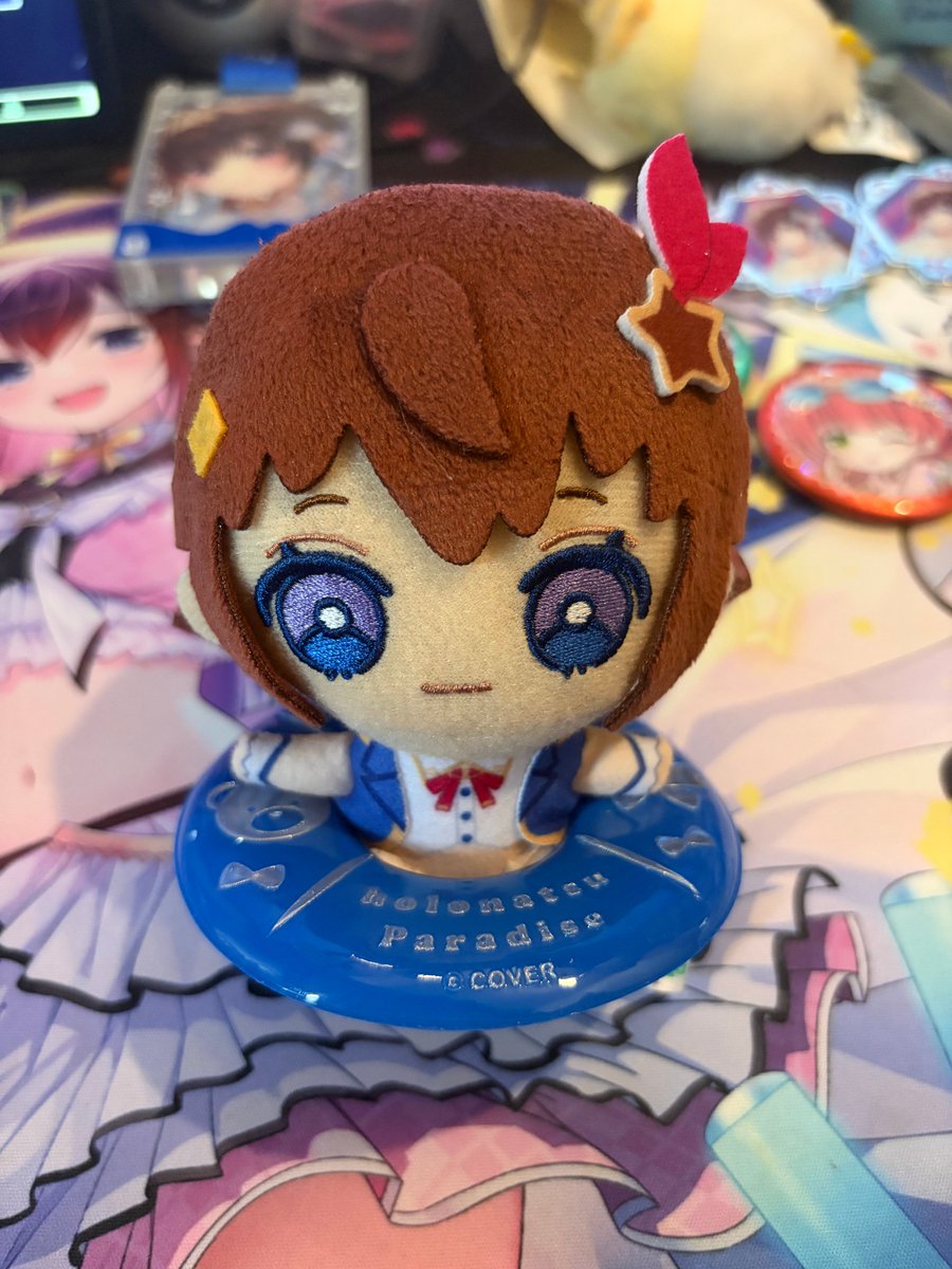 llkeso's tweet photo. ポップアップストアでお迎えした、そらちゃんの浮き輪キーホルダー！
さっそくぬいぐるみにはめて水に浮かべてみたら、本当にぷかぷかと浮きました(๑╹ᆺ╹)
水遊びしてるみたいでめちゃくちゃかわいい…！
#ときのそら https://t.co/ipsXWR5vxa
