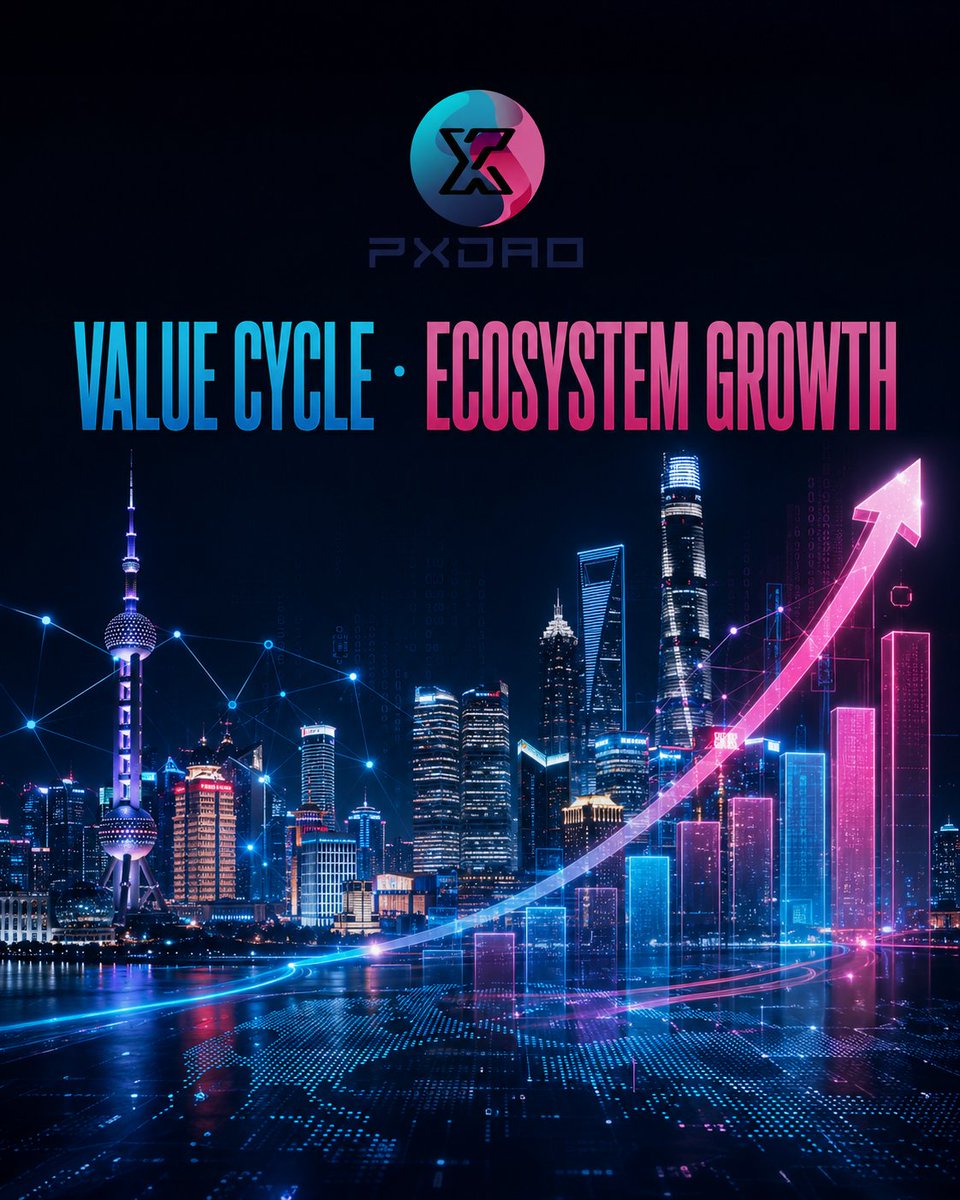 PXDAO_global's tweet photo. Most people are still asking: “How much can I earn?”

But the real question is different: “How does value keep expanding over time?”

If it can grow repeatedly through cycles, it becomes structure.

#PXDAO #Blockchain #Web3 #Crypto #DeFi #ValueFlow #Web3Community https://t.co/N3lG07ybXk