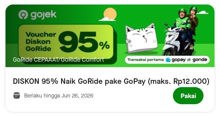 jokiforeser's tweet photo. wts voc goride
goride pot 95% max 12k fee 3k (ready)
goride dan gocar pot 60% max 20k fee 3k (ready) gopay tunai

all domisili tidak bisa hemat
fsr https://t.co/7uS950tVG8

#zonauang #zonajajan https://t.co/EYSP2TimER