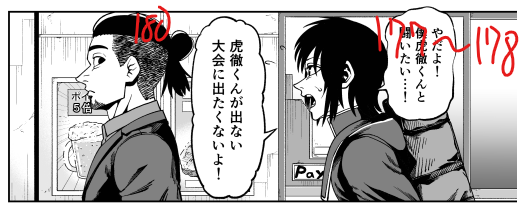 無敵のスバル
主人公の身長の推移 