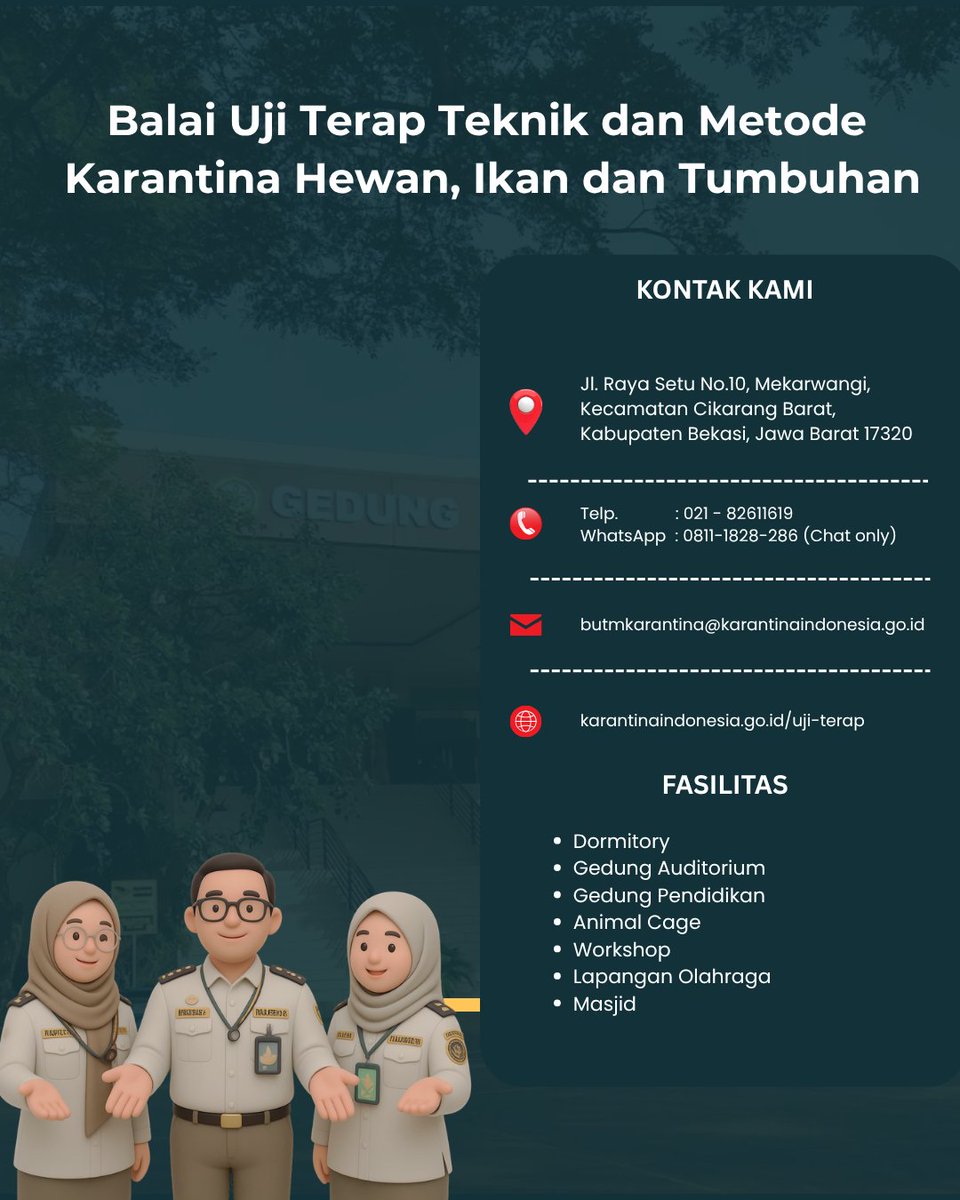 buttmkhit's tweet photo. 🌱 Belajar dari praktik, tumbuh dengan pengalaman.

Program MBKM di @buttmkhit memberikan kesempatan bagi mahasiswa untuk mengenal dunia perkarantinaan secara langsung, mulai dari laboratorium hingga lapangan. 
#PelindunganMaksimalPelayananOptimal #Barantin #KarantinaUjiTerap https://t.co/07yZZwWiNA