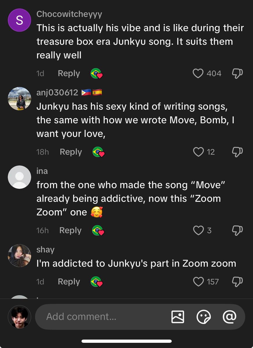 kyuhoer's tweet photo. whether this part or not, i love seeing everyone in the comment recognize junkyu’s distinct color and the vibe he brings when he writes and makes music https://t.co/F2uN9ZT2hJ