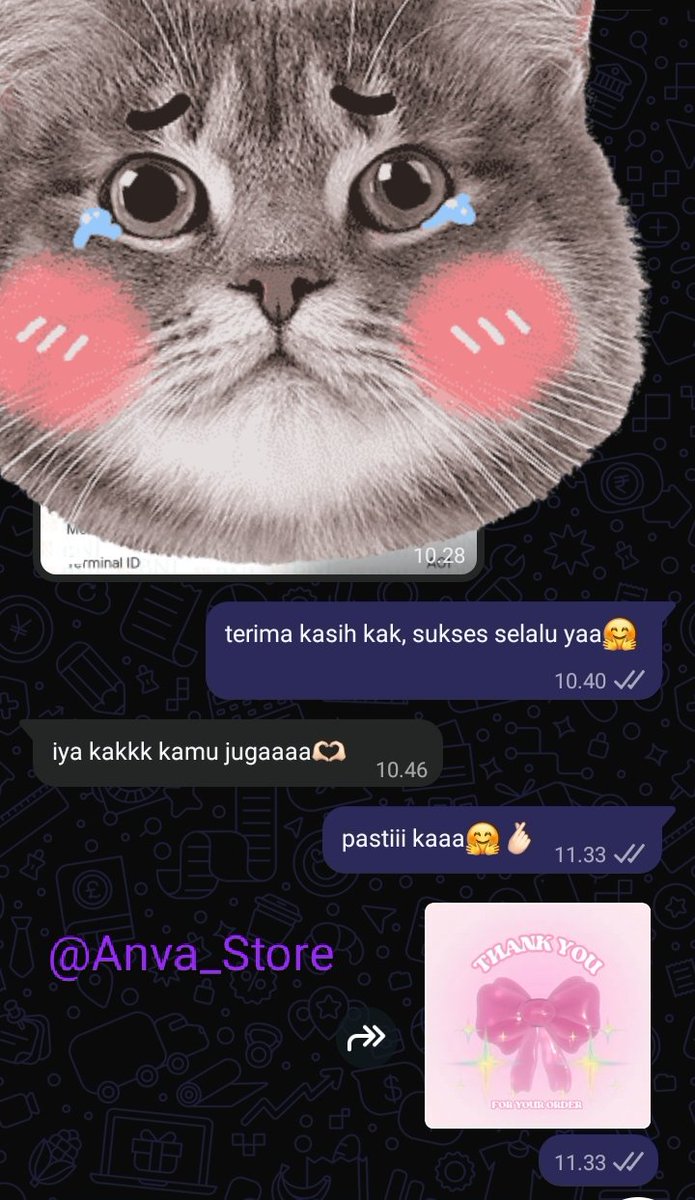 nbllnbll's tweet photo. 🎀✨ 𝗔𝗡𝗩𝗔 𝗦𝗧𝗢𝗥𝗘 𝗧𝗘𝗦𝗧𝗜 ✨🎀
Trusted by happy customers 🤍

mimin up sebagiam testi dulu yahhh🎀

#zonauang #testijoki #jokitugas #jokiketik #jokitulis #jokikuliah #jokisekolah https://t.co/NW4RfyMiPl