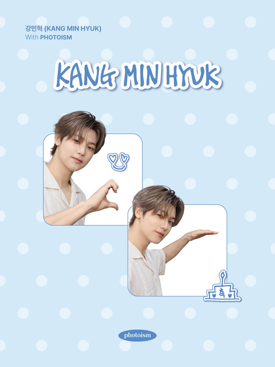 photoism_global's tweet photo. PHOTOISM X KANG MIN HYUK
ARTIST FRAME OPEN !

The <KANG MIN HYUK> artist frame will be released on photoism to celebrate his birthday.
📅 26.06.22 – 26.07.20 (KST)

📍 Only at Photoism stores.

Hotel or shopping mall pop-up locations excluded.
ONLY IN PHOTOISM https://t.co/Zy9oUgKUZh
