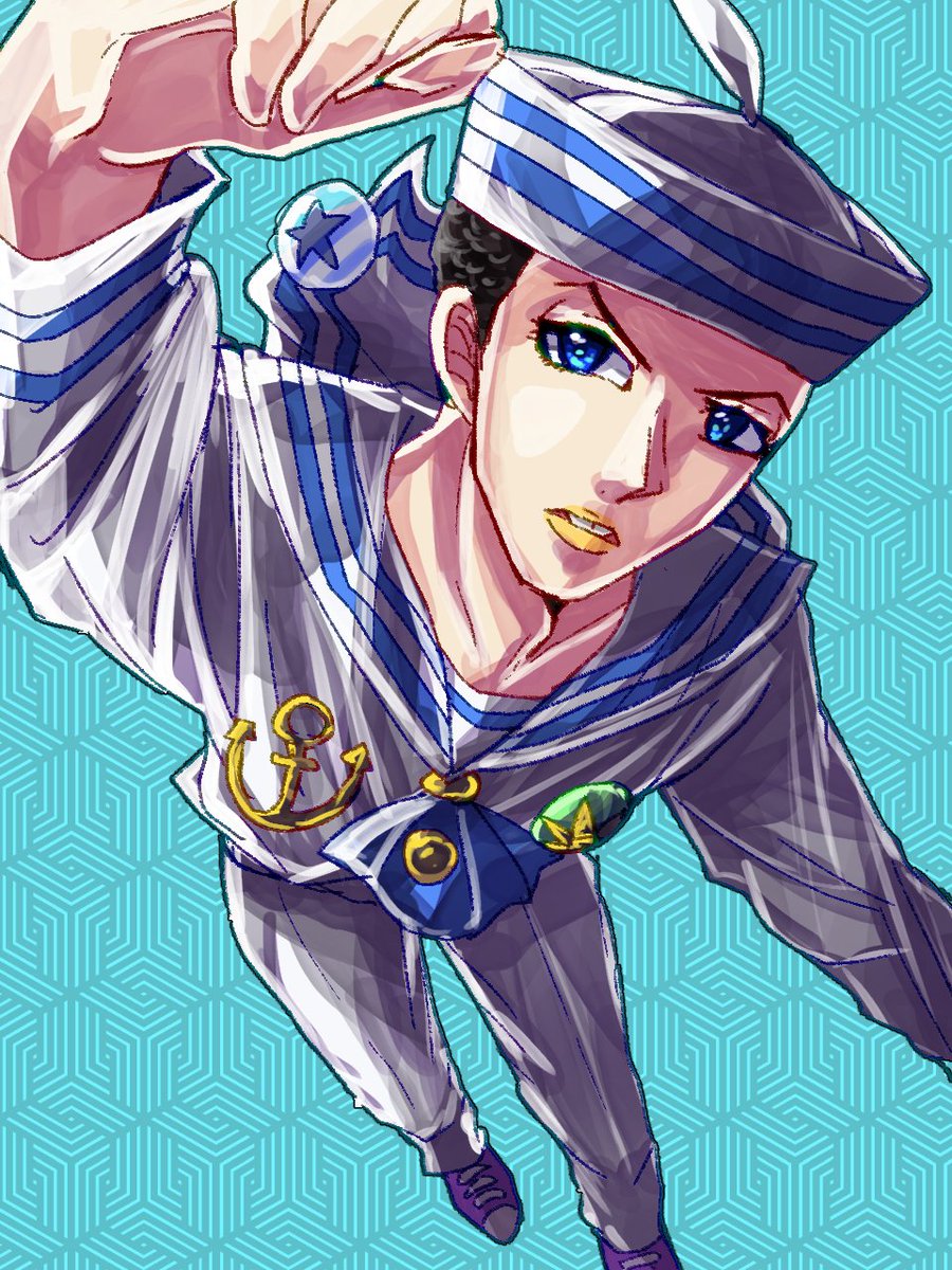 ジョジョ】ジョジョリオン全巻読んだ記念。透龍と定助くん。 #JJBA