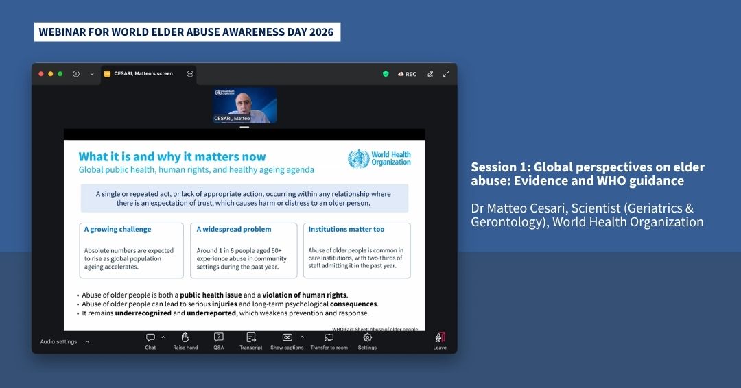 WHOSriLanka's tweet photo. Together with the College of Community Physicians of Sri Lanka and the Ministry of Health, we marked #WEAAD through the “Beyond Awareness to Action: Strengthening Prevention and Response to Elder Abuse in Sri Lanka” webinar, bringing much-needed attention to elder abuse, a serious but often hidden issue, and the need to move from awareness to action ⚠️
From global evidence 📊 to local realities, our speakers highlighted the urgency of coordinated action.
🌏 Dr Matteo Cesari shared WHO’s global perspective on the scale of elder abuse and the need for evidence-based responses.
🇱🇰 Dr Shiromi Maduwage reflected on Sri Lanka’s context, emphasizing breaking the silence and bridging gaps to protect dignity.
🧠 Dr Narmada Goonathilake highlighted the psychological impact of elder abuse and the importance of strengthening mental health support.
WHO guidance provides a clear framework for action 💪🏽: addressing ageism, strengthening data and evidence, scaling up effective interventions, building the investment case, and mobilizing resources.
Protecting older people is everyone’s responsibility. Together, we can ensure dignity, safety, and respect for all 👥
#ElderAbuseAwareness #WEAAD #SriLanka