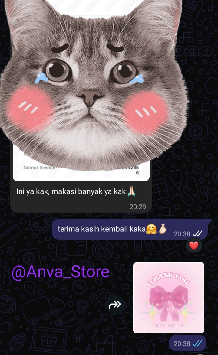 nbllnbll's tweet photo. 🎀✨ 𝗔𝗡𝗩𝗔 𝗦𝗧𝗢𝗥𝗘 𝗧𝗘𝗦𝗧𝗜 ✨🎀
Trusted by happy customers 🤍

mimin up sebagian testi dulu yahhh🎀

#zonauang #testijoki #jokitugas #jokiketik #jokitulis #jokikuliah #jokisekolah https://t.co/OwUMnEgIOG