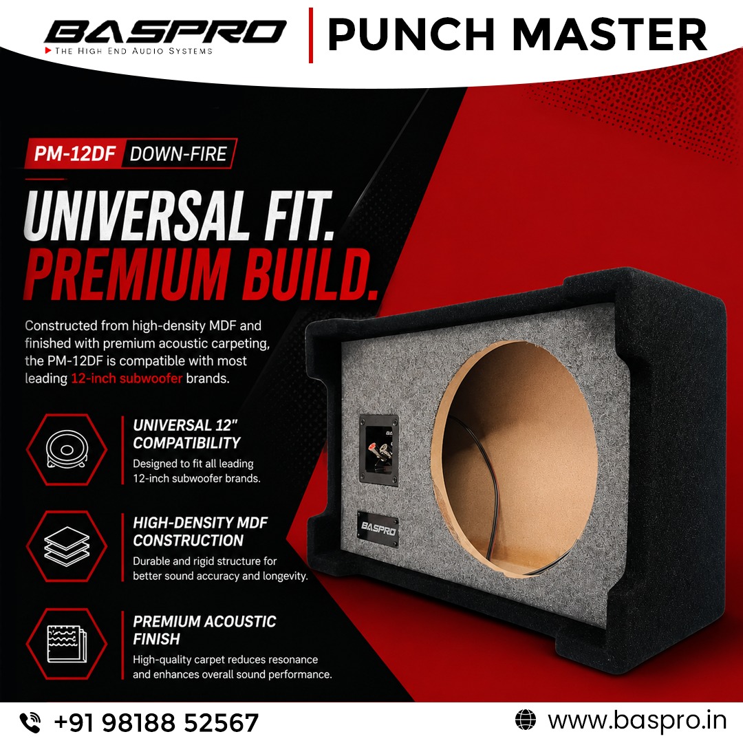 baspro_india's tweet photo. 🔊𝐁𝐀𝐒𝐏𝐑𝐎 𝐏𝐌-𝟏𝟐𝐃𝐅 𝐃𝐨𝐰𝐧-𝐅𝐢𝐫𝐞 𝐄𝐧𝐜𝐥𝐨𝐬𝐮𝐫𝐞 | 𝐒𝐨𝐜𝐢𝐚𝐥 𝐌𝐞𝐝𝐢𝐚 𝐂𝐚𝐩𝐭𝐢𝐨𝐧

The BASPRO PM-12DF Down-Fire Enclosure is engineered for powerful low-frequency performance, optimized airflow, and reduced vibrations. https://t.co/cysapuqsmL