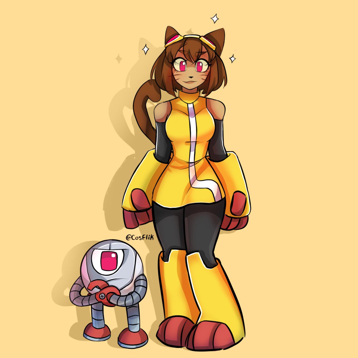 Cosflik's tweet photo. Kit &amp; Kaboodle from Glitches new show Gameoverse! 🎮

#gameoverse #rubberninja #glitchproductions #kitgameoverse #gameoversekit https://t.co/kLsG6pYMrr